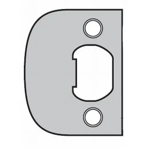 UL Square Corner Full Lip Strike Satin Nickel Finish UL Square Corner Full Lip Strike Satin Nickel Finish