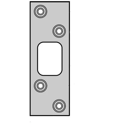 Deadbolt Strike, Bright Polished Brass Deadbolt Strike, Bright Polished Brass