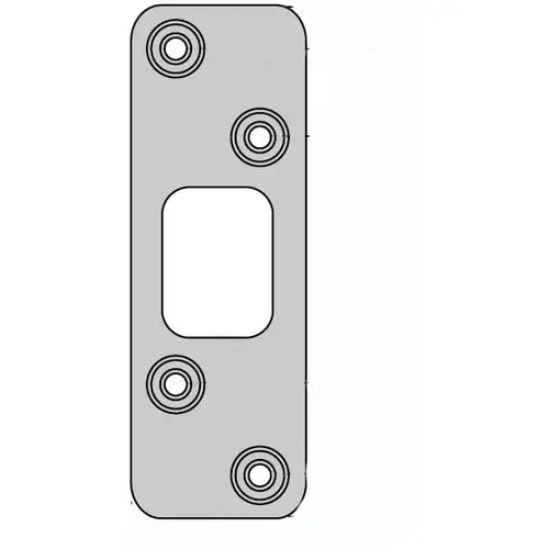 Deadbolt Strike, Bright Polished Brass Deadbolt Strike, Bright Polished Brass