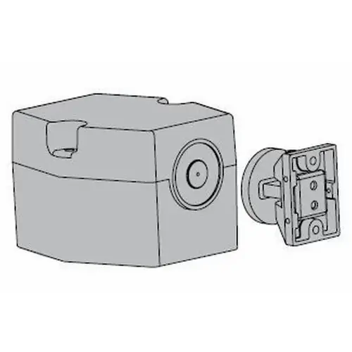 Low Profile Single Side Floor Mount Hold Open Magnet Aluminum Finish Low Profile Single Side Floor Mount Hold Open Magnet Aluminum Finish