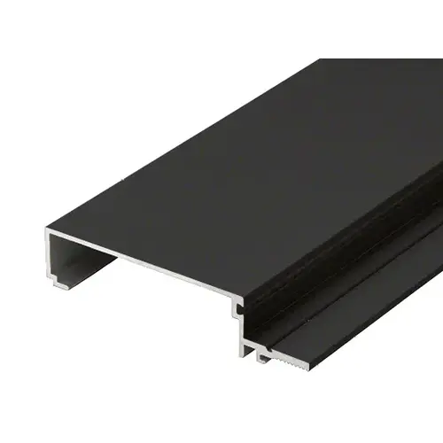 Black Anodized 4" Male Split Mullion for Screw Spline Assembly - 24'-2" Stock Length Black Anodized 4" Male Split Mullion for Screw Spline Assembly - 24'-2" Stock Length