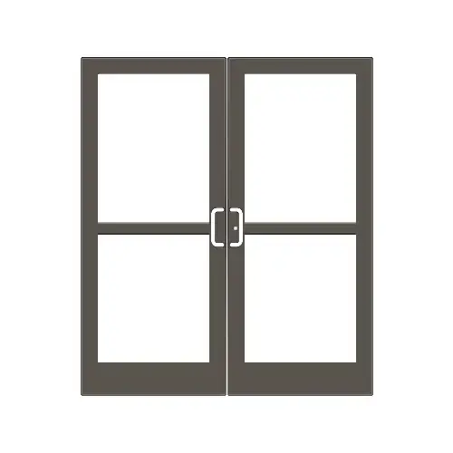 Class I Bronze Black Anodized IG600 Series Custom Pair StormFront Gear Hinged Entrance for Panic and Surface Closer