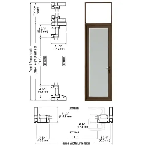 Class I Bronze Black Anodized Series 900 Terrace Door Transom Hinge Right Swing Out Class I Bronze Black Anodized Series 900 Terrace Door Transom Hinge Right Swing Out