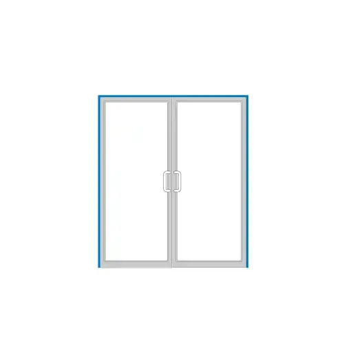 Bronze Anodized 2" x 4-1/2" Open Back Up and Over Frame for Pair Doors with Concealed Vertical Rod Panics, Surface Mount Closers, and Gear Hinges Bronze Anodized 2" x 4-1/2" Open Back Up and Over Frame for Pair Doors with Concealed Vertical Rod Panics, Surface Mount Closers, and Gear Hinges