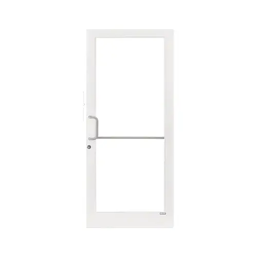 White KYNAR Paint Custom Single 36" x 84" Series 400T Medium Stile Gear Hinge Entrance Door White KYNAR Paint Custom Single 36" x 84" Series 400T Medium Stile Gear Hinge Entrance Door