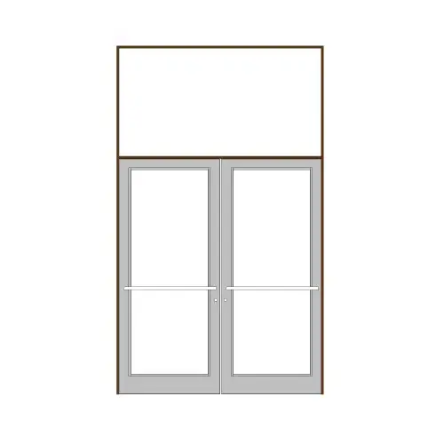 Dark Bronze/Black Anodized Class 1 75-1/2" x 126" Series DF800 Tubular Center Hung Transom Frame Complete (2FT) Dark Bronze/Black Anodized Class 1 75-1/2" x 126" Series DF800 Tubular Center Hung Transom Frame Complete (2FT)