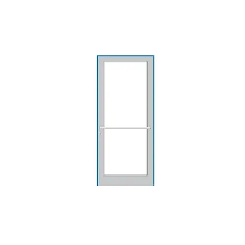 Clear Anodized Class 1 39-1/2" x 85-3/4" Series DF800 Tubular Center Hung Up and Over Frame Complete (1F) Clear Anodized Class 1 39-1/2" x 85-3/4" Series DF800 Tubular Center Hung Up and Over Frame Complete (1F)