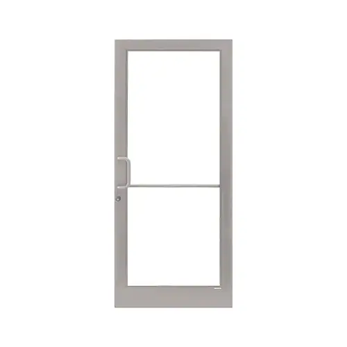 Clear Anodized Class 1 Custom Single 36" x 84" Series 400T Medium Stile Gear Hinge Entrance Door Clear Anodized Class 1 Custom Single 36" x 84" Series 400T Medium Stile Gear Hinge Entrance Door