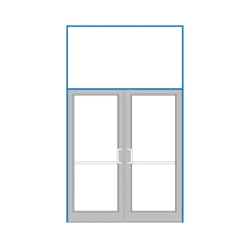 Custom Paint 76" x 126" Series DF800 Tubular Offset Hung Transom Frame Blank (2FT) Custom Paint 76" x 126" Series DF800 Tubular Offset Hung Transom Frame Blank (2FT)