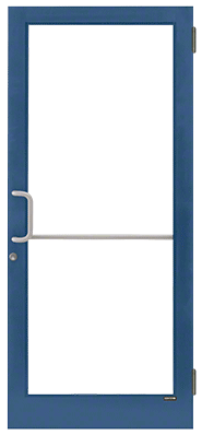 CRL-U.S. Aluminum 1D41571 Custom KYNAR Paint Custom Single Series 400T Thermal Medium Stile Butt Hinge Entrance Door for Surface Mount Door Closer