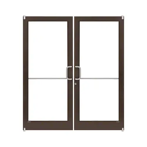 Dark Bronze/Black Anodized Class 1 Custom Pair Series 400T Thermal Medium Stile Offset Pivot Entrance Doors for Surface Mount Door Closers Dark Bronze/Black Anodized Class 1 Custom Pair Series 400T Thermal Medium Stile Offset Pivot Entrance Doors for Surface Mount Door Closers