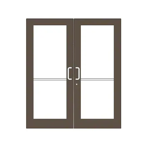 Bronze Black Anodized Custom Pair Series 550 Wide Stile Geared Hinge Entrance Doors for Surface Mount Door Closers Bronze Black Anodized Custom Pair Series 550 Wide Stile Geared Hinge Entrance Doors for Surface Mount Door Closers