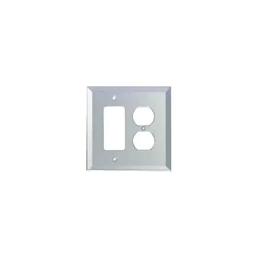 Clear Mirror Glass Designer Outlet/Duplex Plug Mirror Plate in Bulk Pack Clear Mirror Glass Designer Outlet/Duplex Plug Mirror Plate in Bulk Pack