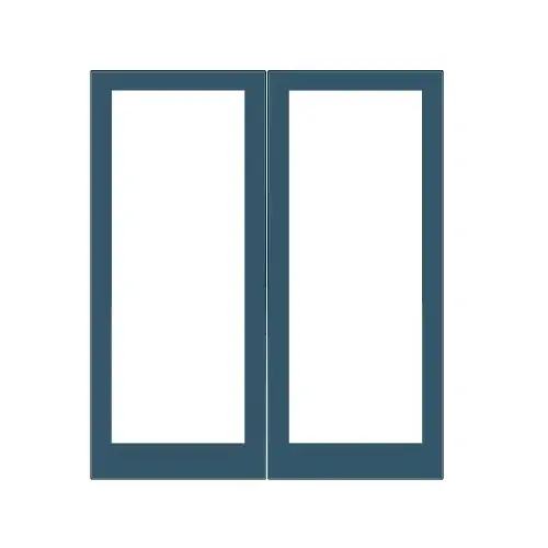 Custom KYNAR Paint Custom Blank Pair 400 Medium Stile Center Hung Entrance Doors - No Prep Custom KYNAR Paint Custom Blank Pair 400 Medium Stile Center Hung Entrance Doors - No Prep