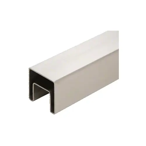 316 Brushed Stainless 2" Square Roll Formed Cap Rail - 19'-8" 316 Brushed Stainless 2" Square Roll Formed Cap Rail - 19'-8"