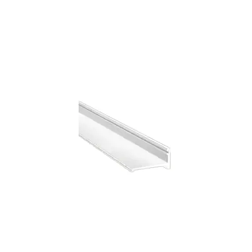White 72" MK Series Frameless Sliding Shower Door Bottom Track Extrusion for 1/4" and 3/8" Glass White 72" MK Series Frameless Sliding Shower Door Bottom Track Extrusion for 1/4" and 3/8" Glass
