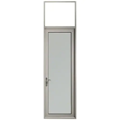 Custom Clear Anodized Series 925 Hinged Left Swing Out Patio Single Door with 10" Bottom Rail and Low Profile Threshold Custom Clear Anodized Series 925 Hinged Left Swing Out Patio Single Door with 10" Bottom Rail and Low Profile Threshold