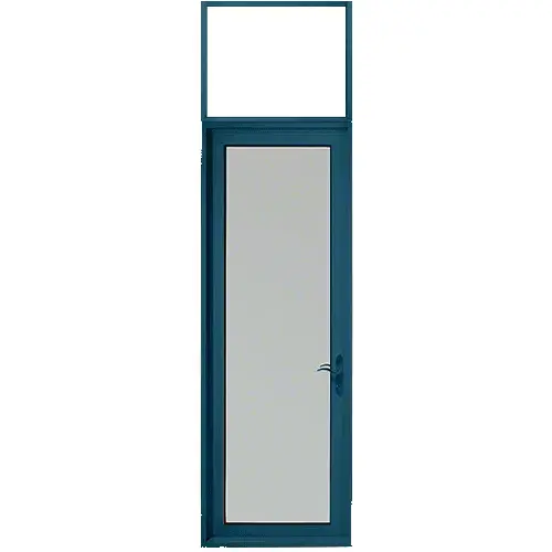 Custom Series 925 Custom KYNAR Paint Hinged Right Swing Out Patio Single Door with 10" Bottom Rail and Low Profile Threshold