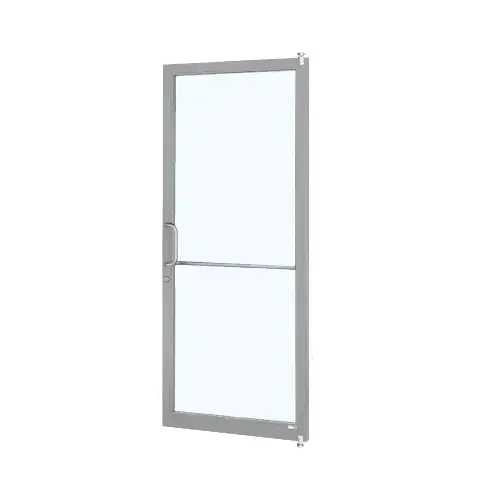 Clear Anodized Custom Single 36" x 84" Series 250 Narrow Stile Offset Pivot Entrance Door Clear Anodized Custom Single 36" x 84" Series 250 Narrow Stile Offset Pivot Entrance Door