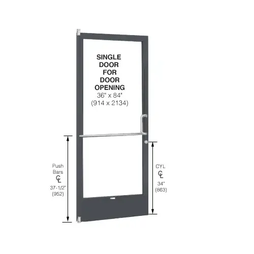 Bronze Black Anodized 250 Series Narrow Stile (LHR) HLSO Single 3'0 x 7'0 Offset Hung with Pivots for Surf Mount Closer Complete Door Std. Lock and 9-1/2" Bottom Rail Bronze Black Anodized 250 Series Narrow Stile (LHR) HLSO Single 3'0 x 7'0 Offset Hung with Pivots for Surf Mount Closer Complete Door Std. Lock and 9-1/2" Bottom Rail