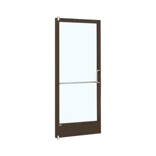 Bronze Black Anodized Single 36" x 84" Series 250 Narrow Stile Right Side Latch Offset Pivot Inactive Leaf of Pair for Surface Mount Door Closer Bronze Black Anodized Single 36" x 84" Series 250 Narrow Stile Right Side Latch Offset Pivot Inactive Leaf of Pair for Surface Mount Door Closer