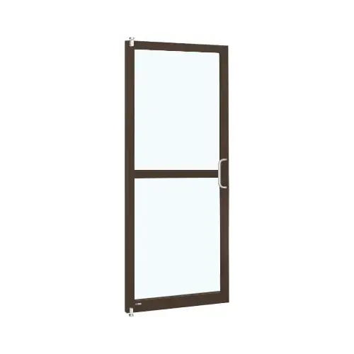 Bronze Black Anodized 250 Series Narrow Stile Inactive Leaf of Pair 3'0 x 7'0 Offset Hung with Pivots for Surf Mount Closer Complete Panic Door with Std. Panic and Bottom Rail Bronze Black Anodized 250 Series Narrow Stile Inactive Leaf of Pair 3'0 x 7'0 Offset Hung with Pivots for Surf Mount Closer Complete Panic Door with Std. Panic and Bottom Rail