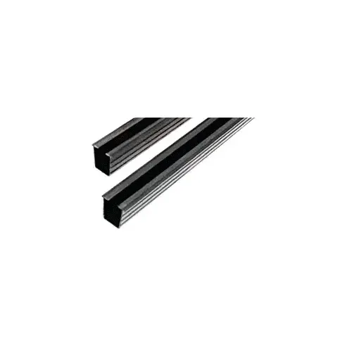 72" Glass Barrier Post Rigid Glazing Vinyl Black