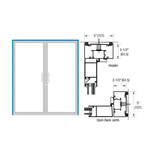 IG600 Series Custom KYNAR Paint Custom Up/Over Butt Hinge Two Door Frames IG600 Series Custom KYNAR Paint Custom Up/Over Butt Hinge Two Door Frames