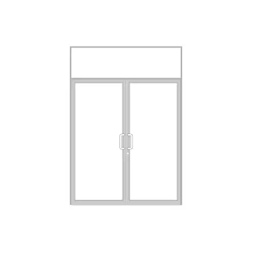 IG600 Series Clear Anodized Custom Transom Door Frame for Geared Hinge, Flushbolt Strike, and Surface Closer IG600 Series Clear Anodized Custom Transom Door Frame for Geared Hinge, Flushbolt Strike, and Surface Closer