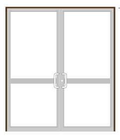 CRL-U.S. Aluminum 0P72822 Bronze Black Anodized IG600 Series Custom Up/Over Door Frame for Geared Hinge, CVR Strike, and Surface Closer