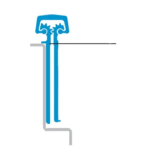 CONTINUOUS HINGE, CONCEALED HEAVY DUTY, 95 INCHES CLEAR ALUMINUM