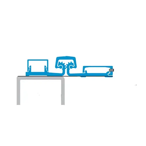 CONTINUOUS HINGE, FULL SURFACE HEAVY DUTY, 83 INCHES CLEAR ALUMINUM