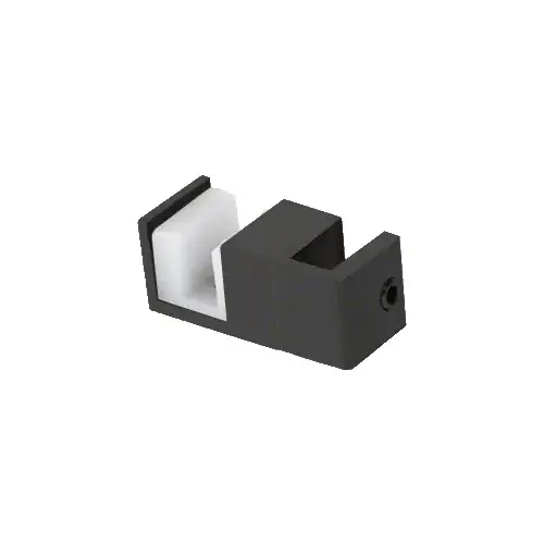Matte Black Steel Replacement Door Guide for Fixed Panel Attachment