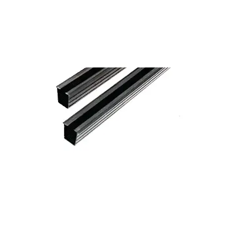 36" Glass Barrier Post Rigid Glazing Vinyl Black
