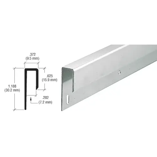 CRL D645A Satin Anodized 1/4