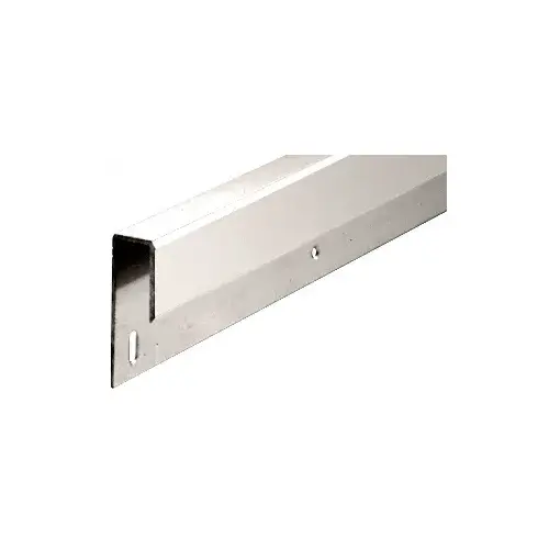 Polished 1/4" Deep Nose Aluminum J-Channel 144" Stock Length