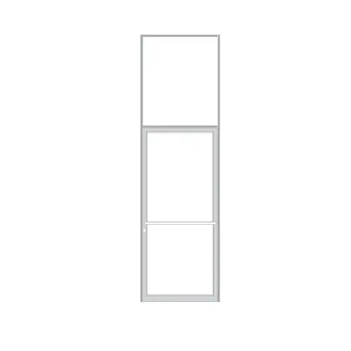 Custom Sized Clear Anodized Series 450 Tubular Center Hung Transom Frame Complete (1FT) Custom Sized Clear Anodized Series 450 Tubular Center Hung Transom Frame Complete (1FT)