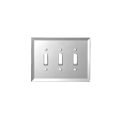 Clear Triple Toggle Glass Mirror Plate