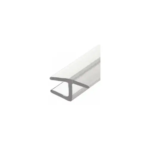 Clear Polycarbonate H-Jamb 180 Degree for 1/2" Glass - 95" Stock Length