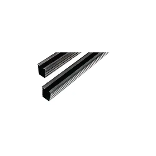 60" Glass Barrier Post Rigid Glazing Vinyl Black