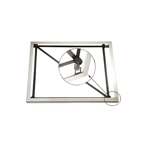 Stainless Steel 16" x 20" Theft-Proof Mirror Frame Stainless Steel 16" x 20" Theft-Proof Mirror Frame