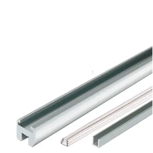 Satin Chrome 95" Junior Frameless Shower Door Header Kit