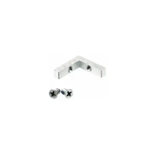 Upper Frame Corner and Screws for Fixed Glass Frame Aluminum Upper Frame Corner and Screws for Fixed Glass Frame Aluminum