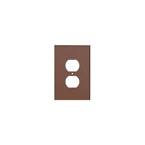 Bronze Single Duplex Plug Acrylic Mirror Plate Bronze Single Duplex Plug Acrylic Mirror Plate