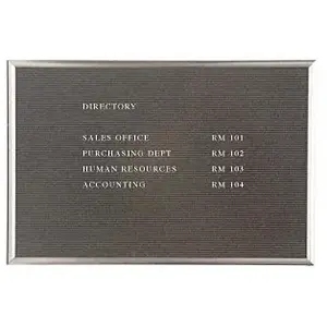 CRL FLB15BN Brushed Nickel Wall Mounted Framed Letter Board