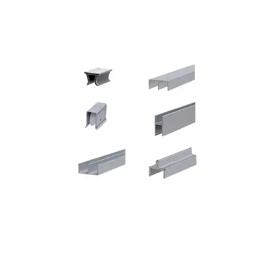 Brushed Nickel 48" Deluxe Packaged Track Assembly D603 Upper and D601 Rail with Nylon Wheels Brushed Nickel 48" Deluxe Packaged Track Assembly D603 Upper and D601 Rail with Nylon Wheels