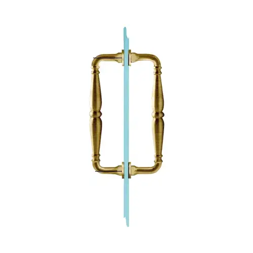 Antique Brass 6" Victorian Style Back-to-Back Pull Handle Antique Brass 6" Victorian Style Back-to-Back Pull Handle