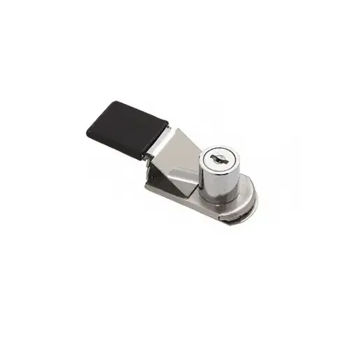 Chrome SlideGuard Keyed Reinforced Door Lock for Glass, Metal and Plexi Chrome SlideGuard Keyed Reinforced Door Lock for Glass, Metal and Plexi