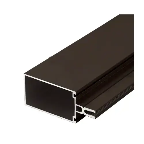 4" Vertical/Horizontal Mullion for Shear Block Assembly, Bronze Black Anodized - 24'-2" Stock Length 4" Vertical/Horizontal Mullion for Shear Block Assembly, Bronze Black Anodized - 24'-2" Stock Length