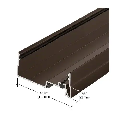 Male Expansion Mullion, Thermally Improved, Bronze Black Anodized - 24'-2" Stock Length Male Expansion Mullion, Thermally Improved, Bronze Black Anodized - 24'-2" Stock Length